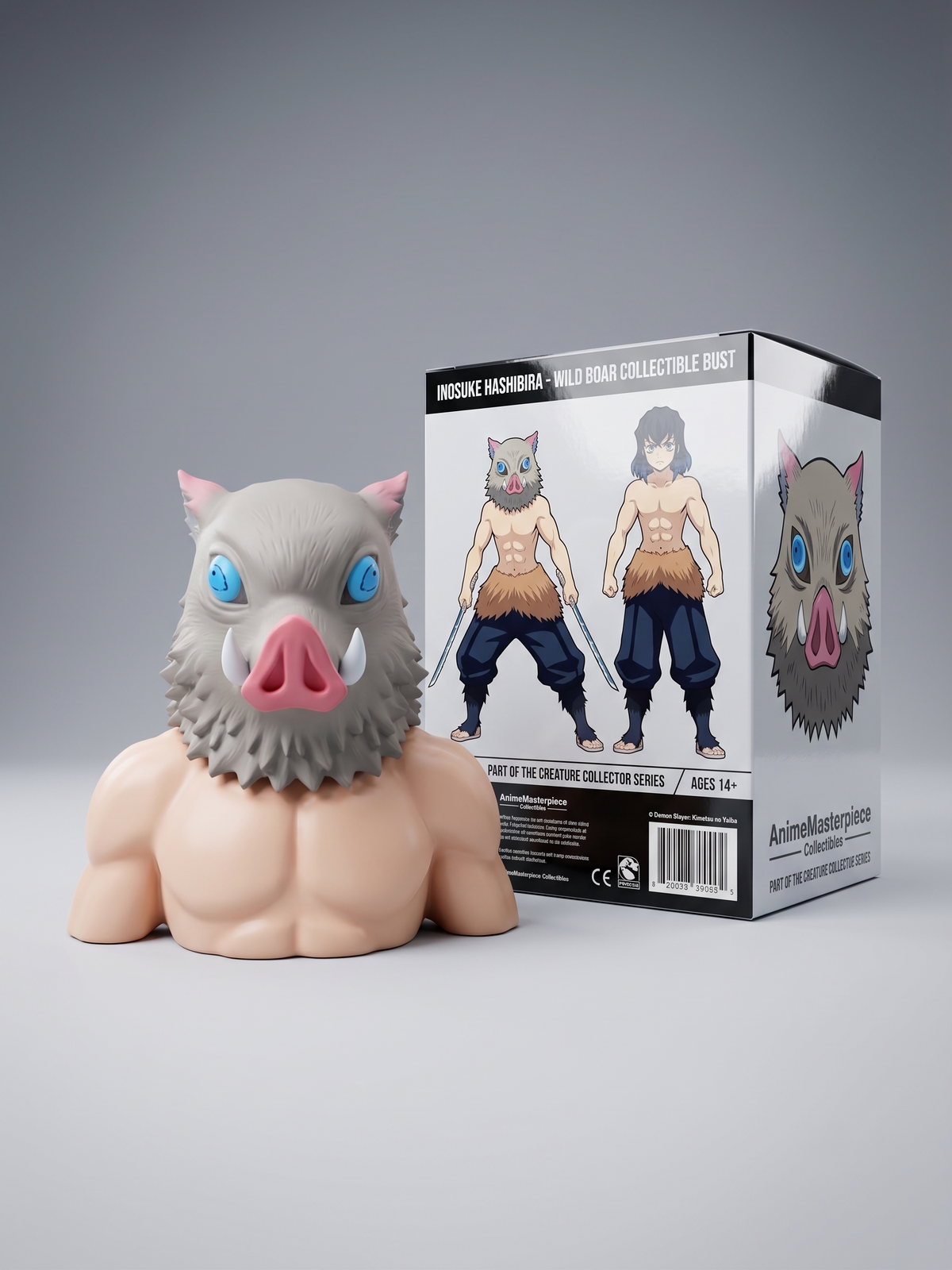 Demon Slayer Inosuke Hashibira Dekoratif Figür | Premium Koleksiyon Figürü (15cm)