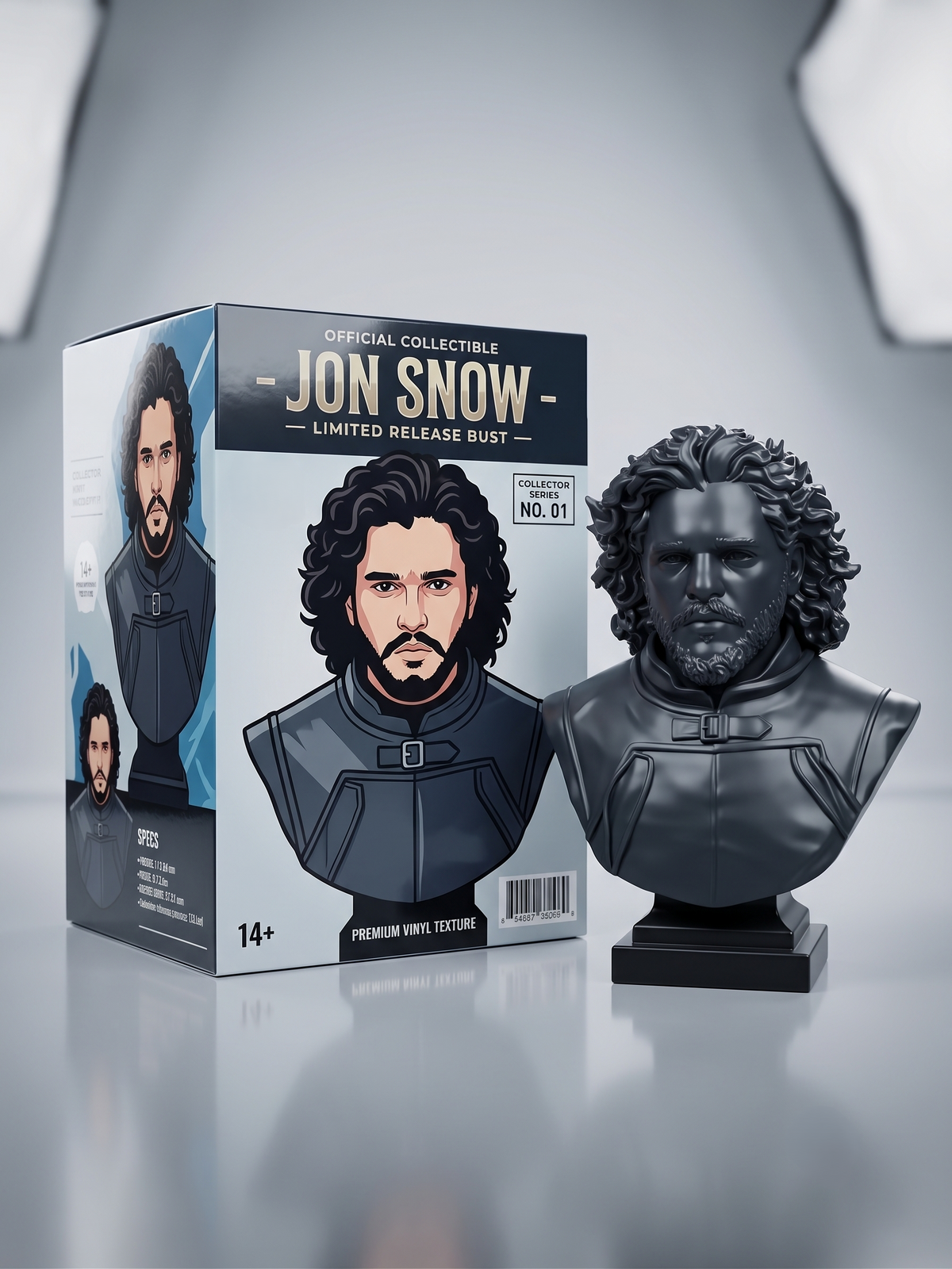 John Snow Dekoratif Büst | Premium Koleksiyon Figürü (15cm)