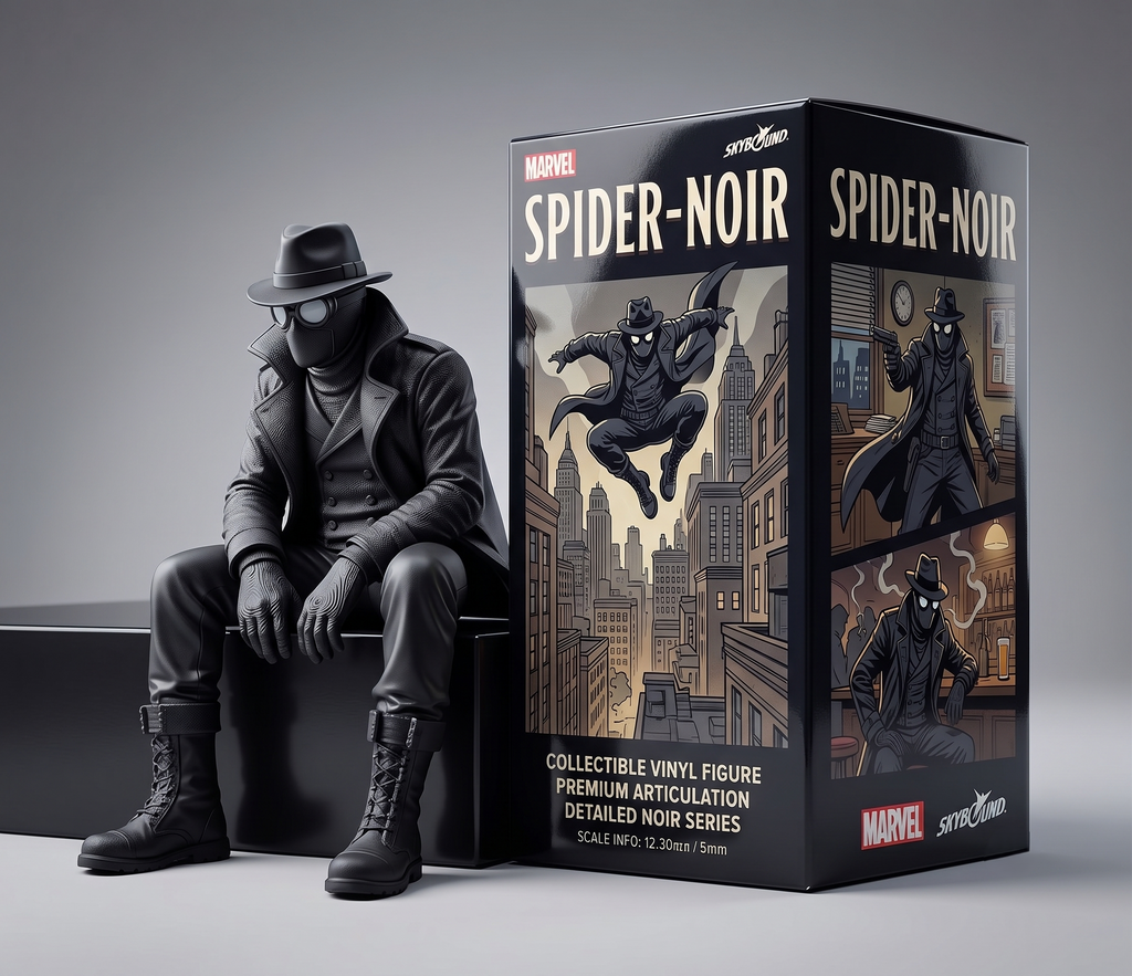 Spider Noir Raf Figürü | Premium Koleksiyon Figürü